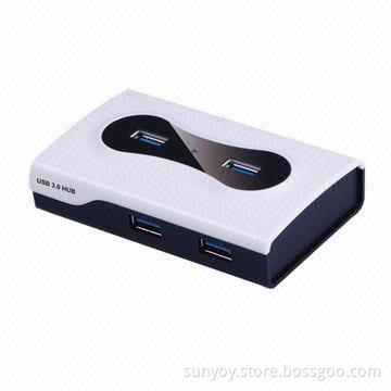 USB 3.0 Hub, 7 Ports, with 5V/2A Power Adapter